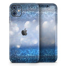 Royal Blue and Silver Glowing Orbs of Light - Protective Skin Wrap & Decal – Compatible with iPhone SE to iPhone 17 Pro Max (All Models)