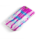 Running Blue and Pink WaterColor Paint iPhone 6/6s or 6/6s Plus 2-Piece Hybrid INK-Fuzed Case