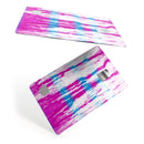 Running Blue and Pink WaterColor Paint - Premium Protective Decal Skin-Kit for the Apple Credit Card