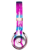 Running Blue and Pink WaterColor Paint Full-Body Skin Kit for the Beats by Dre Solo 3 Wireless Headphones