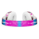 Running Blue and Pink WaterColor Paint Full-Body Skin Kit for the Beats by Dre Solo 3 Wireless Headphones