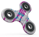 Running Blue and Pink WaterColor Paint Full-Body Fidget Spinner Skin-Kit