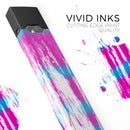 Running Blue and Pink WaterColor Paint - Premium Decal Protective Skin-Wrap Sticker compatible with the Juul Labs vaping device