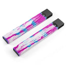 Running Blue and Pink WaterColor Paint - Premium Decal Protective Skin-Wrap Sticker compatible with the Juul Labs vaping device
