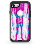 Running Blue and Pink WaterColor Paint - iPhone 7 or 8 OtterBox Case & Skin Kits