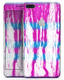 Running Blue and Pink WaterColor Paint - Skin-kit for the iPhone 8 or 8 Plus