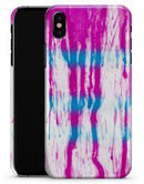 Running Blue and Pink WaterColor Paint - iPhone X Clipit Case