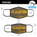 Running Golden Wheat Fields - Made in USA Mouth Cover Unisex Anti-Dust Cotton Blend Reusable & Washable Face Mask with Adjustable Sizing for Adult or Child