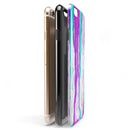 Running Purple and Teal WaterColor Paint iPhone 6/6s or 6/6s Plus 2-Piece Hybrid INK-Fuzed Case