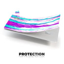 Running Purple and Teal WaterColor Paint - Premium Protective Decal Skin-Kit for the Apple Credit Card