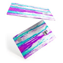 Running Purple and Teal WaterColor Paint - Premium Protective Decal Skin-Kit for the Apple Credit Card