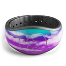 Running Purple and Teal WaterColor Paint - Decal Skin Wrap Kit for the Disney Magic Band