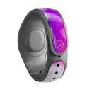 Running Purple and Teal WaterColor Paint - Decal Skin Wrap Kit for the Disney Magic Band