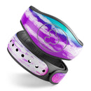 Running Purple and Teal WaterColor Paint - Decal Skin Wrap Kit for the Disney Magic Band
