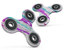 Running Purple and Teal WaterColor Paint Full-Body Fidget Spinner Skin-Kit