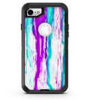 Running Purple and Teal WaterColor Paint - iPhone 7 or 8 OtterBox Case & Skin Kits