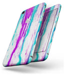 Running Purple and Teal WaterColor Paint - Skin-kit for the iPhone 8 or 8 Plus
