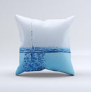 Running Water Spicket Ink-Fuzed Decorative Throw Pillow