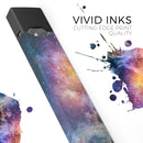 Rust and Bright Neon Colored Stary Sky - Premium Decal Protective Skin-Wrap Sticker compatible with the Juul Labs vaping device