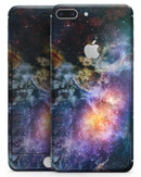 Rust and Bright Neon Colored Stary Sky - Skin-kit for the iPhone 8 or 8 Plus
