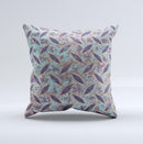 Rusted Blue Diamond Plate ink-Fuzed Decorative Throw Pillow