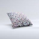 Rusted Blue Diamond Plate ink-Fuzed Decorative Throw Pillow