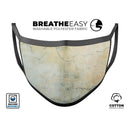 Rustic Cracked Textured Surface V3 - Made in USA Mouth Cover Unisex Anti-Dust Cotton Blend Reusable & Washable Face Mask with Adjustable Sizing for Adult or Child