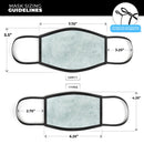 Rustic Mint Textured Surface V3 - Made in USA Mouth Cover Unisex Anti-Dust Cotton Blend Reusable & Washable Face Mask with Adjustable Sizing for Adult or Child