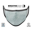 Rustic Mint Textured Surface V3 - Made in USA Mouth Cover Unisex Anti-Dust Cotton Blend Reusable & Washable Face Mask with Adjustable Sizing for Adult or Child