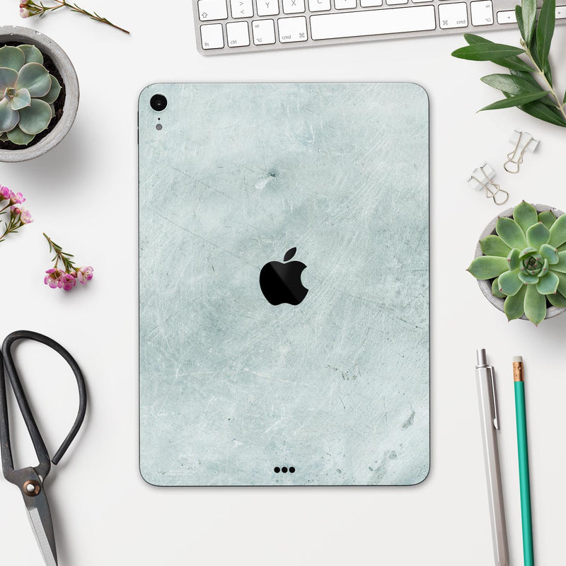 Rustic Mint Textured Surface V3 - Full Body Skin Decal for the Apple iPad Pro 12.9", 11", 10.5", 9.7", Air or Mini (All Models Available)