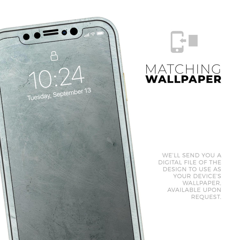Rustic Mint Textured Surface V3 - Protective Skin Wrap & Decal – Compatible with iPhone SE to iPhone 17 Pro Max (All Models)