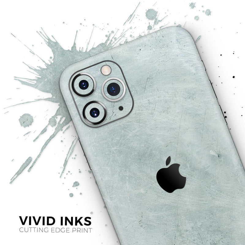 Rustic Mint Textured Surface V3 - Protective Skin Wrap & Decal – Compatible with iPhone SE to iPhone 17 Pro Max (All Models)