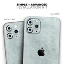 Rustic Mint Textured Surface V3 - Protective Skin Wrap & Decal – Compatible with iPhone SE to iPhone 17 Pro Max (All Models)