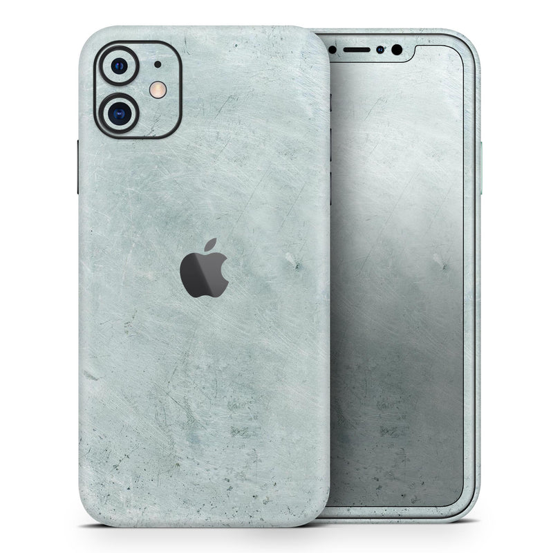 Rustic Mint Textured Surface V3 - Protective Skin Wrap & Decal – Compatible with iPhone SE to iPhone 17 Pro Max (All Models)