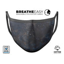 Rustic Textured Surface V1 - Made in USA Mouth Cover Unisex Anti-Dust Cotton Blend Reusable & Washable Face Mask with Adjustable Sizing for Adult or Child
