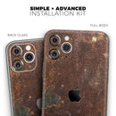 Rustic Textured Surface V3 - Protective Skin Wrap & Decal – Compatible with iPhone SE to iPhone 17 Pro Max (All Models)