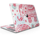 Sacred Red Elephant and Polkadots - Skin Decal Wrap Kit Compatible with the Apple MacBook Pro, Pro with Touch Bar or Air (11", 12", 13", 15" & 16" - All Versions Available)