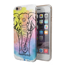 Sacred Elephant Watercolor iPhone 6/6s or 6/6s Plus 2-Piece Hybrid INK-Fuzed Case