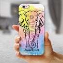 Sacred Elephant Watercolor iPhone 6/6s or 6/6s Plus 2-Piece Hybrid INK-Fuzed Case