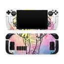 Sacred Elephant Watercolor // Vinyl Skin Wrap for Steam Deck OLED & Steam Deck (LCD) — Soft Matte or Ultra Gloss