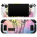 Sacred Elephant Watercolor // Vinyl Skin Wrap for Steam Deck OLED & Steam Deck (LCD) — Soft Matte or Ultra Gloss