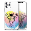 Sacred Elephant Watercolor - Vinyl Skin Wrap for iPhone 17 Pro Max, 17 Pro, 17 Air, 17, 16 & All Models — Soft Matte or Ultra Gloss