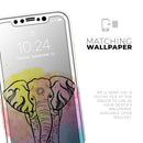 Sacred Elephant Watercolor - Vinyl Skin Wrap for iPhone 17 Pro Max, 17 Pro, 17 Air, 17, 16 & All Models — Soft Matte or Ultra Gloss