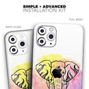 Sacred Elephant Watercolor - Vinyl Skin Wrap for iPhone 17 Pro Max, 17 Pro, 17 Air, 17, 16 & All Models — Soft Matte or Ultra Gloss