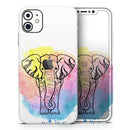 Sacred Elephant Watercolor - Vinyl Skin Wrap for iPhone 17 Pro Max, 17 Pro, 17 Air, 17, 16 & All Models — Soft Matte or Ultra Gloss