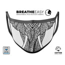Sacred Ornate Elephant - Made in USA Mouth Cover Unisex Anti-Dust Cotton Blend Reusable & Washable Face Mask with Adjustable Sizing for Adult or Child