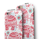 Sacred Red Elephant and Polkadots iPhone 6/6s or 6/6s Plus 2-Piece Hybrid INK-Fuzed Case