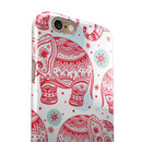 Sacred Red Elephant and Polkadots iPhone 6/6s or 6/6s Plus 2-Piece Hybrid INK-Fuzed Case