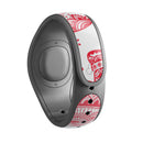 Sacred Red Elephant and Polkadots - Decal Skin Wrap Kit for the Disney Magic Band