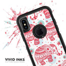 Sacred Red Elephant and Polkadots - Skin Kit for the iPhone OtterBox Cases